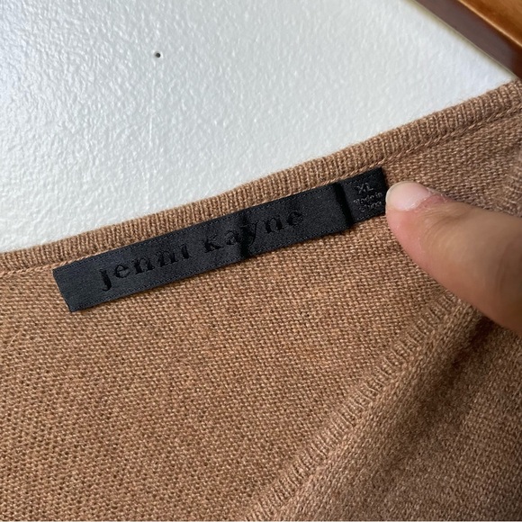 Jenni Kayne Everyday Kate Sweater Dress Dark Camel Size XL - Picture 8 of 9